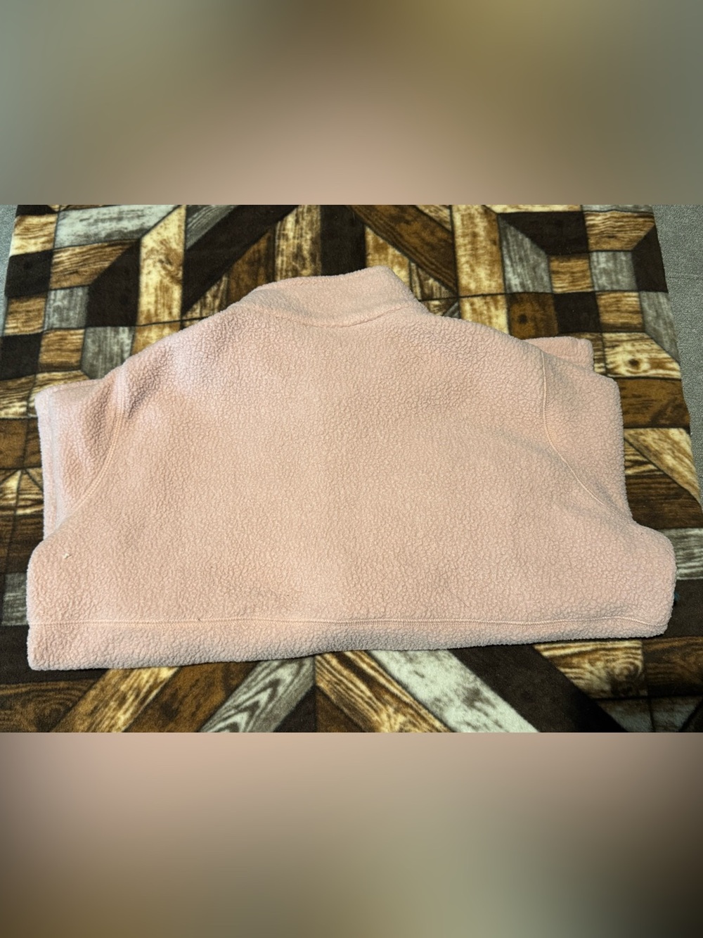 Columbia Pink Teddy Fleece Jacket with Burgundy Trim - Picture 6 of 6